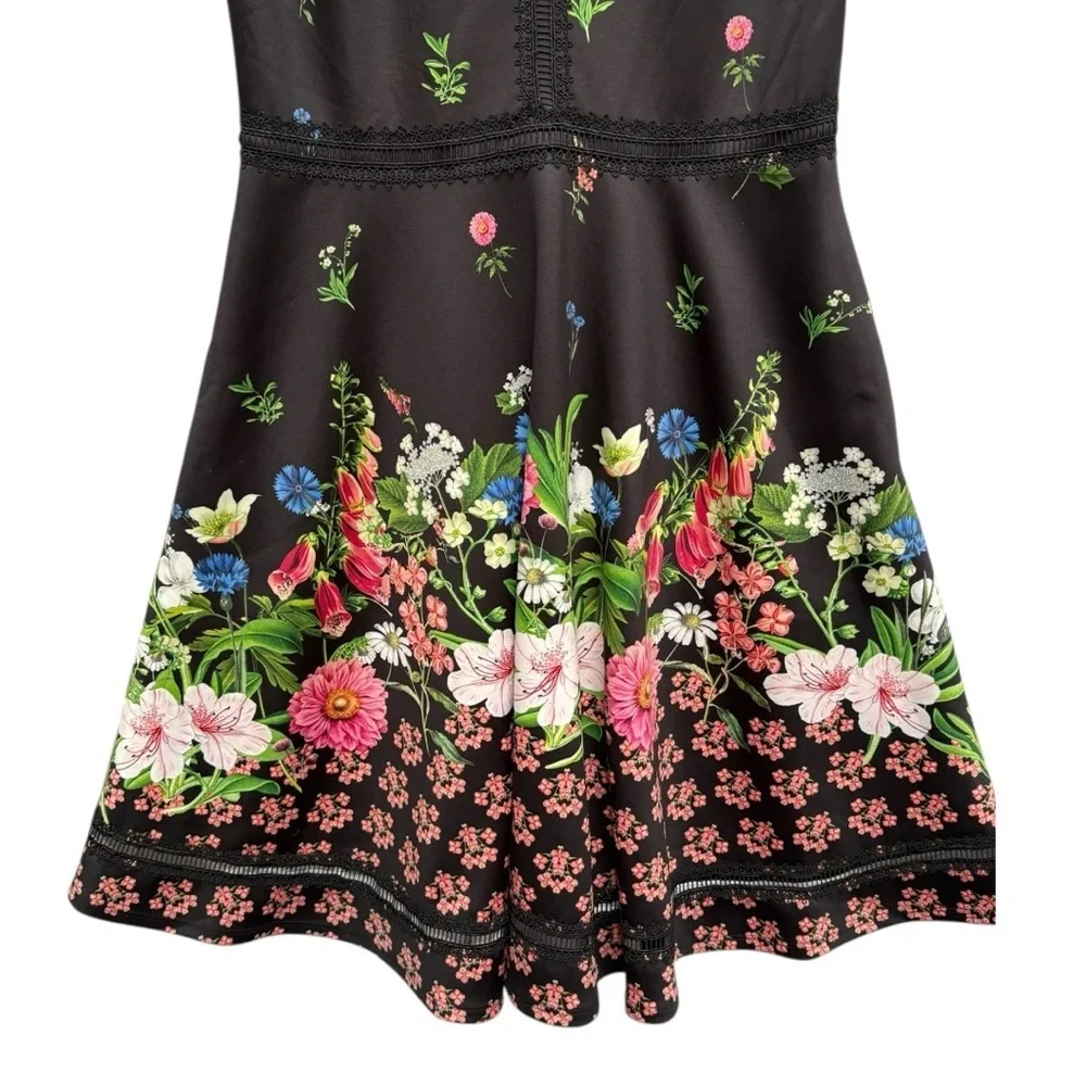 Ted Baker Daissie Florence Trim Skater Dress Size 1 US 4 - Picture 5 of 9